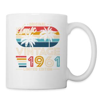 Millésime 1961 - Légendaire 63e anniversaire - Mug blanc - blanc - Droite