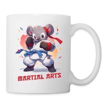Drôle Koala Arts Martiaux MMA Kawaii Arts Martiaux - Mug blanc - blanc - Droite