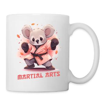 Drôle Koala Arts Martiaux MMA Kawaii Arts Martiaux - Mug blanc - blanc - Droite