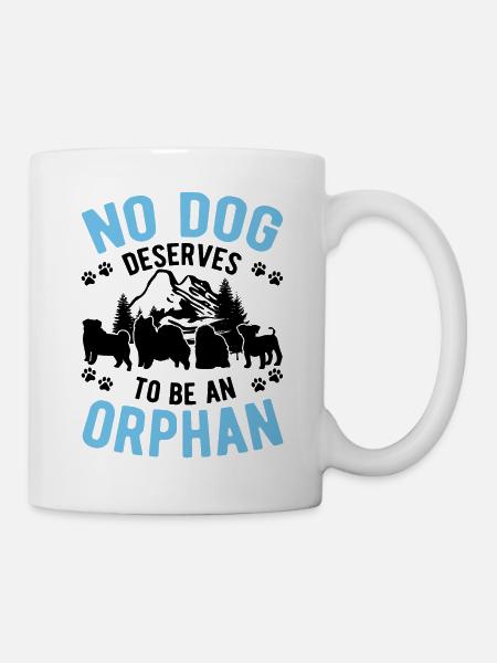 Hunderettung Straßenhund - Tasse - Weiß
