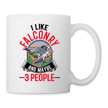Falke Falknerei Turmfalke - Tasse - Weiß - Rechts