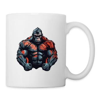 Gorilla Beast Bodybuilding Muskeln Gym - Tasse - Weiß - Rechts
