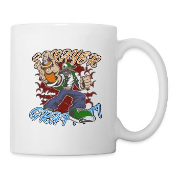 Graffiti Sprayer Artist Artist Street Art - Mug - white - Right
