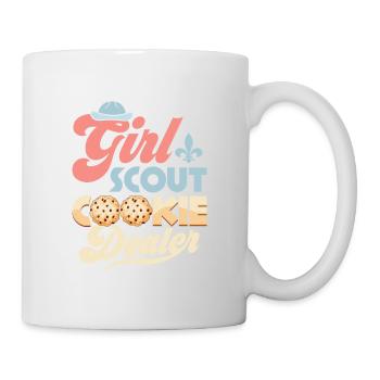 Maître des biscuits : T-shirt de vente Girl Scout - Mug blanc - blanc - Droite