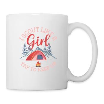 Scouting Girl Power: Keep Up Challenge - Tasse - Weiß - Rechts