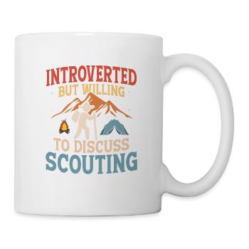 Introvert's Scouting Passion: Discussion Ready - Tasse - Weiß - Rechts