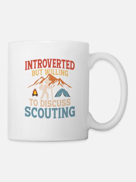 Introvert's Scouting Passion: Discussion Ready - Tasse - Weiß