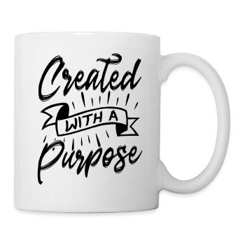 Verset biblique chrétien créé dans un but précis - Mug blanc - blanc - Droite