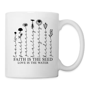 Flowers Blossoms Christian Values Christian Gift - Mug - white - Right