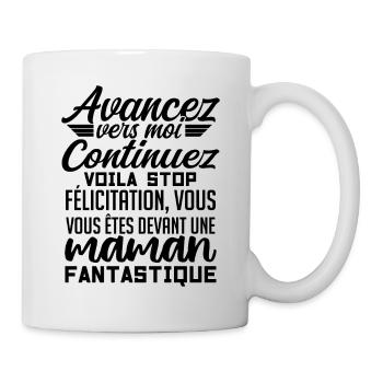 Femme Humour Super Cadeau Pour Maman Marrant Fille - Mug blanc - blanc - Droite