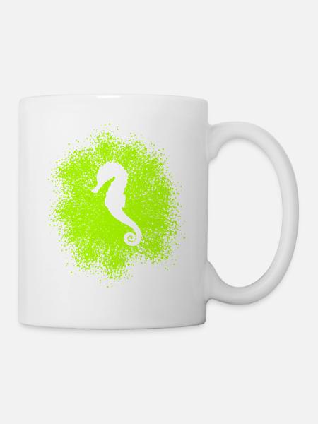 Seepferdchen - Tasse - Weiß