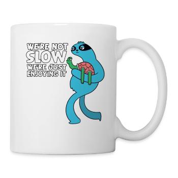 Lustiger Ausdauersport Joggen Fitness Läufer - Tasse - Weiß - Rechts