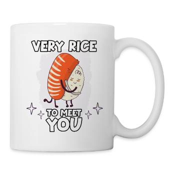 Funny Sushi Motif Nigiri Rice Japanese Cuisine - Mug - white - Right