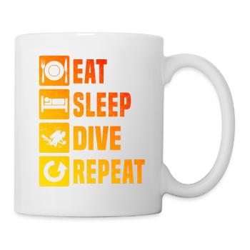 Men's Women's Scuba Diver Diving Scuba Diver - Mug - white - Right