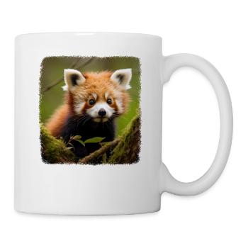 Pandas roux Panda roux réaliste - Mug blanc - blanc - Droite