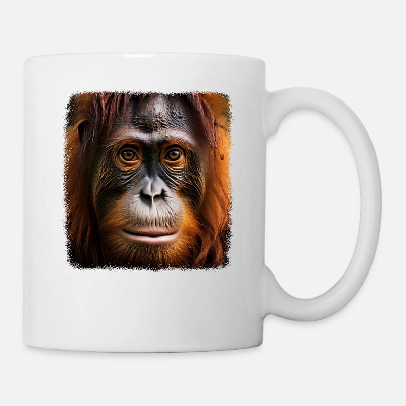 Orang Utans realistic Orang Utan - Tasse - Weiß