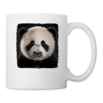 Panda's realistic panda - Mug - white - Right