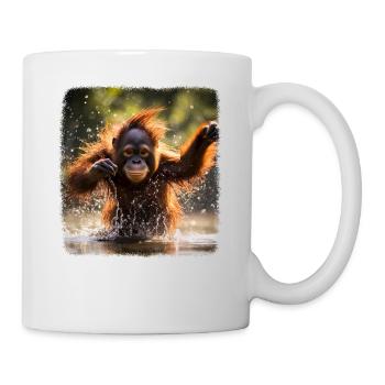 Orang Utans realistic Orang Utan - Tasse - Weiß - Rechts
