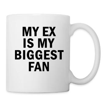 Mon ex est mon plus grand fan Citation drôle - Mug blanc - blanc - Droite