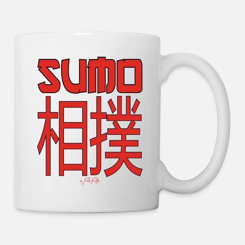 Text in Kanji Japanisch: Sumo - Tasse - Weiß