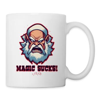 La magie, c’est ennuyeux : le vieux grand-père magicien - Mug blanc - blanc - Droite