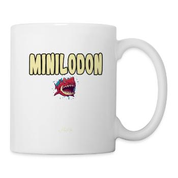 Minilodon: The tiny monster Megalodon Shark - Mug - white - Right