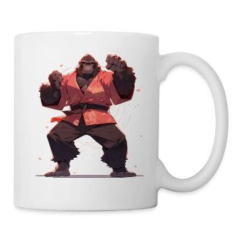 Bigfoot Karate Martial Arts MMA Kawaii Kampfsport - Mug - white - Right