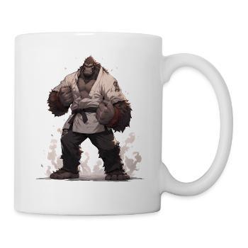 Bigfoot Karate Martial Arts MMA Kawaii Kampfsport - Mug - white - Right