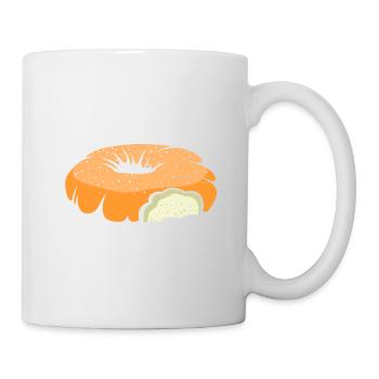 Bagel Geschenk Essen Bagel - Tasse - Weiß - Rechts