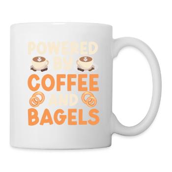 Bagel Geschenk Essen Bagel - Tasse - Weiß - Rechts