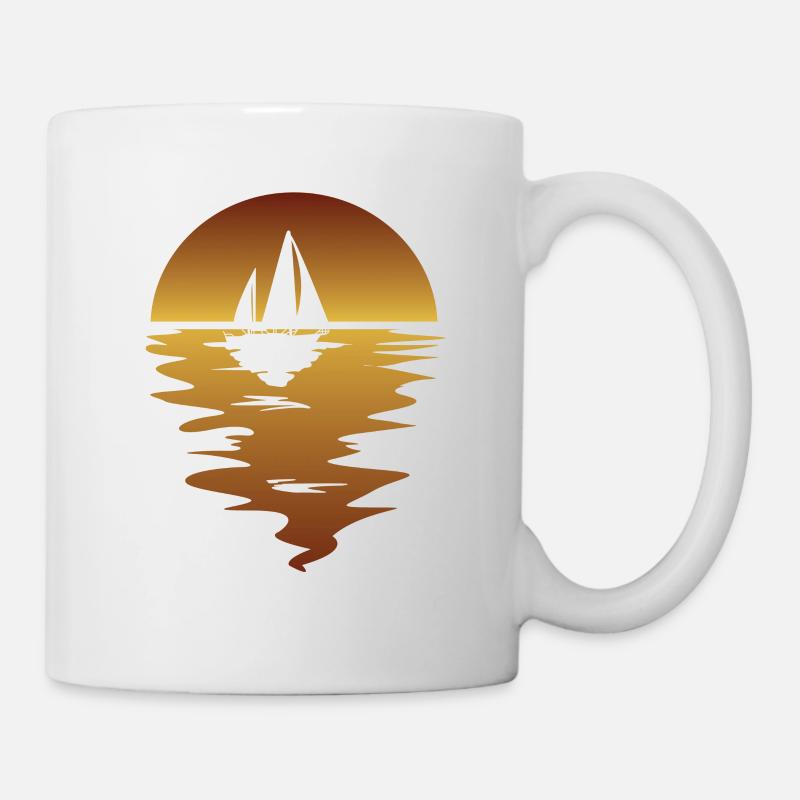 Sailing Ship Sailing Sailing Sailing Sailing Sailboat - Mug - white