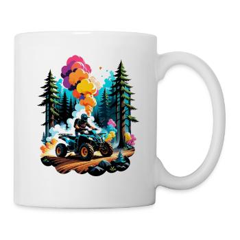 quad et tout terrain - Mug blanc - blanc - Droite