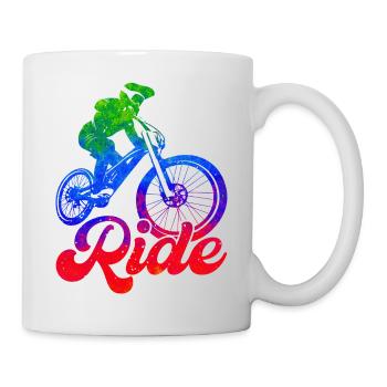 bike bicycle cycle lifestyle healthy transport - Mug - white - Right