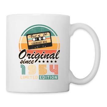 Original 1954 70th Anniversary Vintage Geschenk - Tasse - Weiß - Rechts