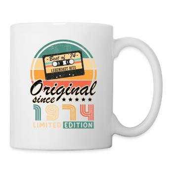 Original 1974 50th Anniversary Vintage Geschenk - Tasse - Weiß - Rechts