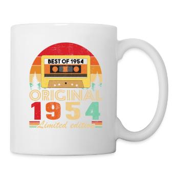 Original 1954 70th Anniversary Vintage Geschenk - Tasse - Weiß - Rechts