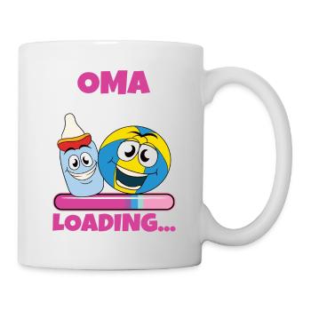 Oma 2024 werdende Oma 2024 Loading - Tasse - Weiß - Rechts