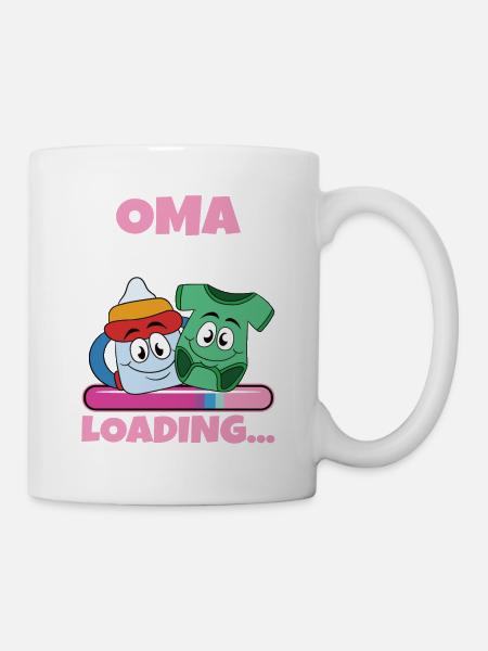Oma 2024 werdende Oma 2024 Loading - Tasse - Weiß