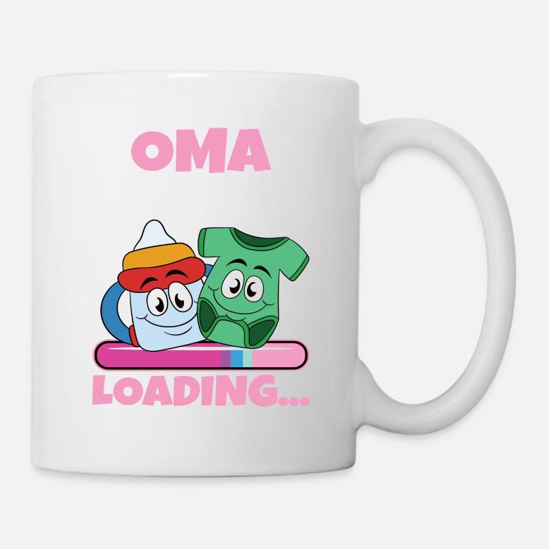 Oma 2024 werdende Oma 2024 Loading - Tasse - Weiß
