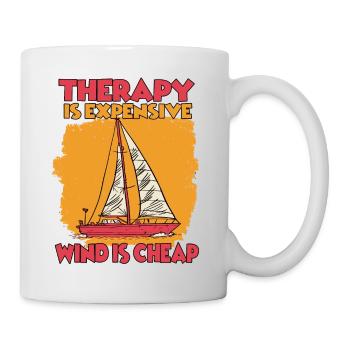 sail captain sail hobby yacht sailor - Mug - white - Right