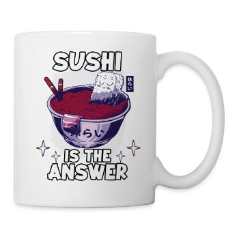 Kawaii Japon ramen fan lover nigiri maki - Mug blanc - blanc - Droite