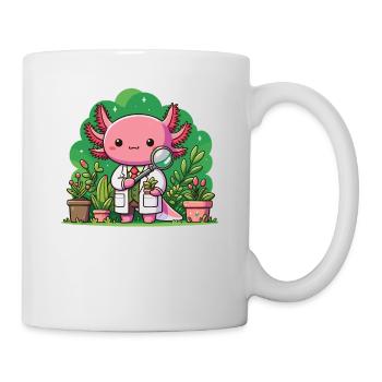 Axolotl als Hobbie Gärtner Biologe Forscher - Tasse - Weiß - Rechts