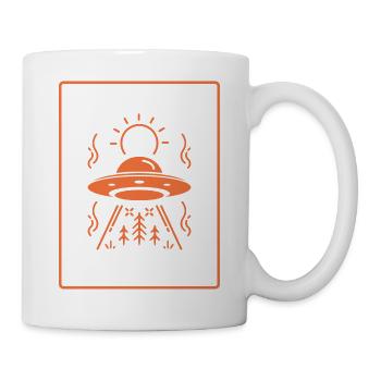 Alien, OVNI, UAP, Espace, Objet volant de l’espace - Mug blanc - blanc - Droite