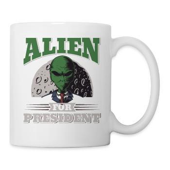 Alien, OVNI, UAP, Espace, Objet volant de l’espace - Mug blanc - blanc - Droite