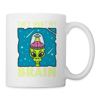 Alien, OVNI, UAP, Espace, Objet volant de l’espace - Mug blanc - blanc - Droite