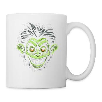Monster Horror Cartoon Monkey - Mug - white - Right