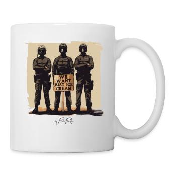 Street Art: We Just Want Ice Cream - Mug - white - Right