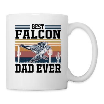 Meilleur Faken Père Faucons Papa Fauconnerie - Mug blanc - blanc - Droite