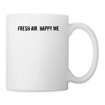 Randonnée - De l’air frais, heureux moi - Mug blanc - blanc - Droite