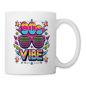 90s Vibe Vintage Retro - Mug - white - Right